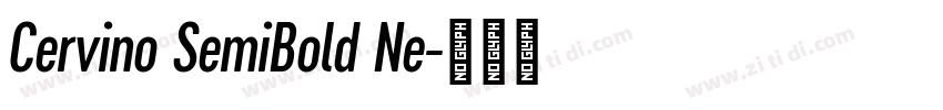 Cervino SemiBold Ne字体转换